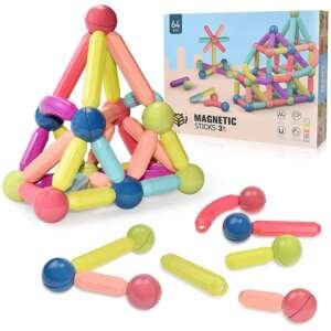 Magnetinis konstruktorius 64 vnt