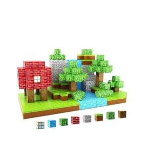 imgi 11 MAGNETIC BLOCKS MINECRAFT LARGE CONSTRUCTION SET 100 ELEMENTS