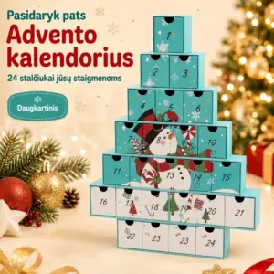 Adventes kalendārs „Dari pats” ar 24 atvilktnītēm