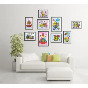 Smėlio tapybos rinkinys (24 paveikslėliai) – nuotrauka 4