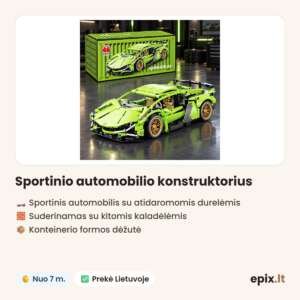Sportinio automobilio konstruktorius – savybės